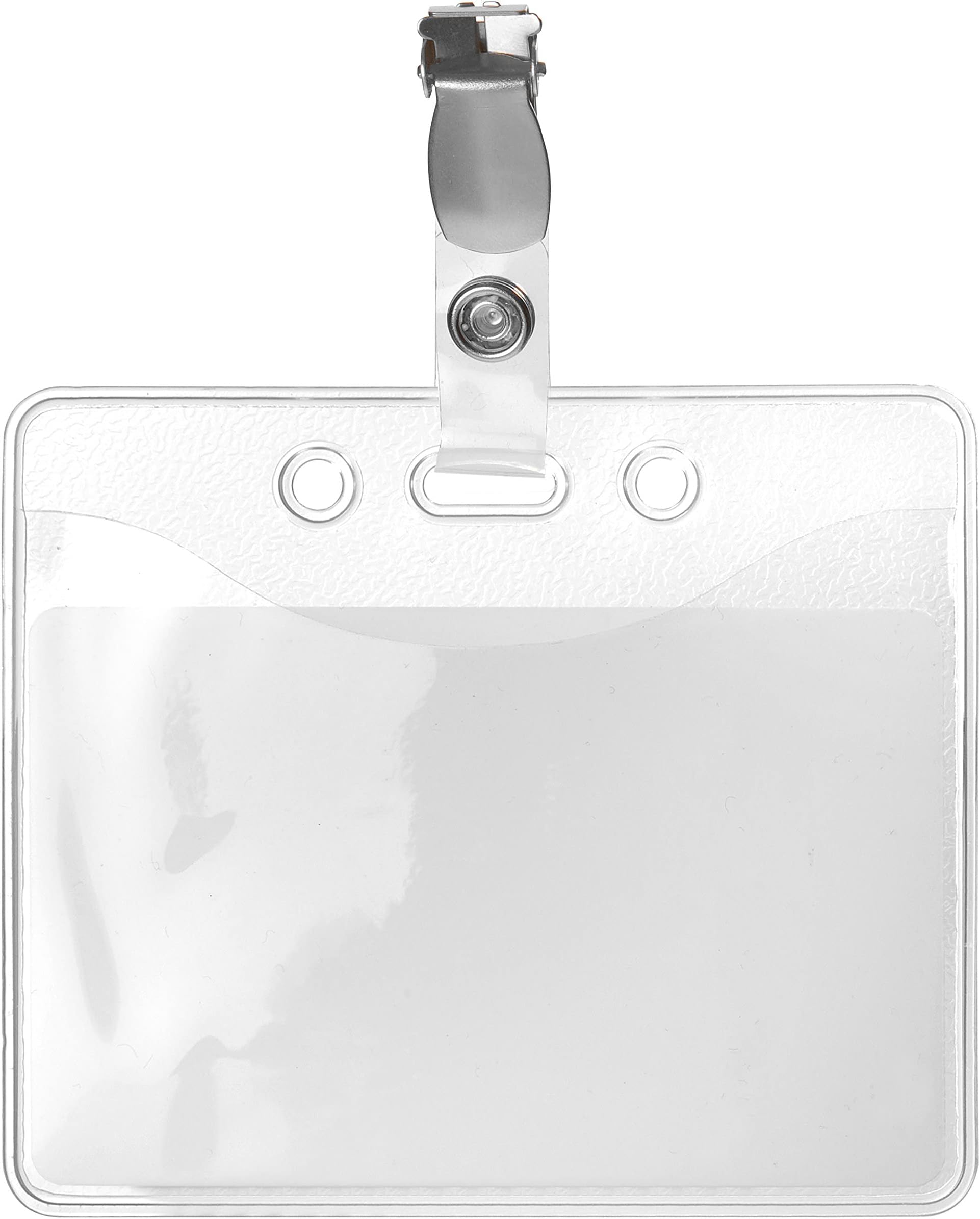 50 Stück Ausweishüllen Mit Clip, 9 X 8,5 Cm, Transparent, Horizontal | Pvc, Wasser- Und 50 Stück Ausweishüllen Mit Clip, 9 X 8,5 Cm, Transparent, Horizontal | Pvc, Wasser- Und
