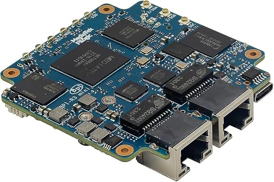 Banana Pi BPI-R3 Mini Wi-Fi 6 OpenSource Router, OpenWRT Dual-Band Wireless Router Board, MediaTek MT7986 (Filogic 830) CPU, Support M.2 NVMe SSD 2X 2.5GbE SFP Ethernet for Gaming Gateway NAS Device