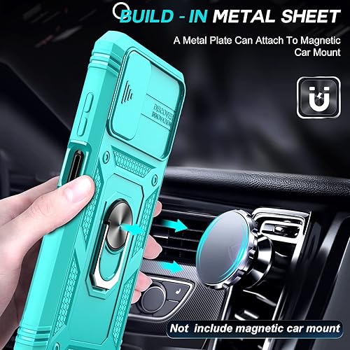 Miniatura 5 de LeYi Funda para Samsung A03s A03s Samsung Phone Case con cubierta deslizante para cámara + 2 paquetes Protector de pantalla de vidrio templado,