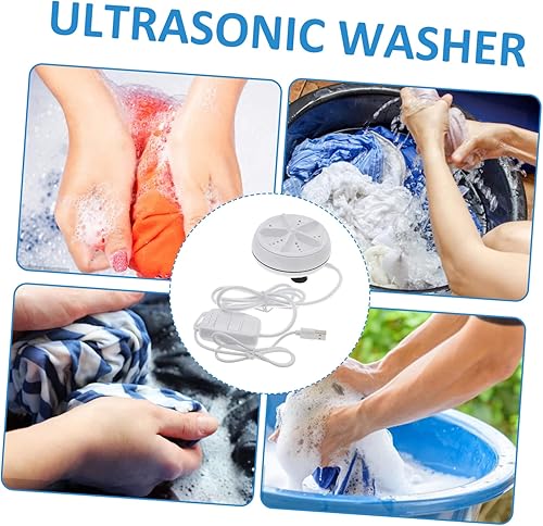 Miniatura 4 de -Powered Mini Lavadora Bajo Consumo de Energía Lavadora de Viaje Compacto Lavado de Mano Lavandería Portátil Mini