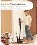 ElecKeys 650W Cordless Vacuum Cleaner for Pet Hair & Hardwood Floors, 55kPa Lightweight Vacuum Cleaners with 65 Mins Runtime, Quiet Stick Vac,Charging Dock, Self-Standing, Foldable Tube