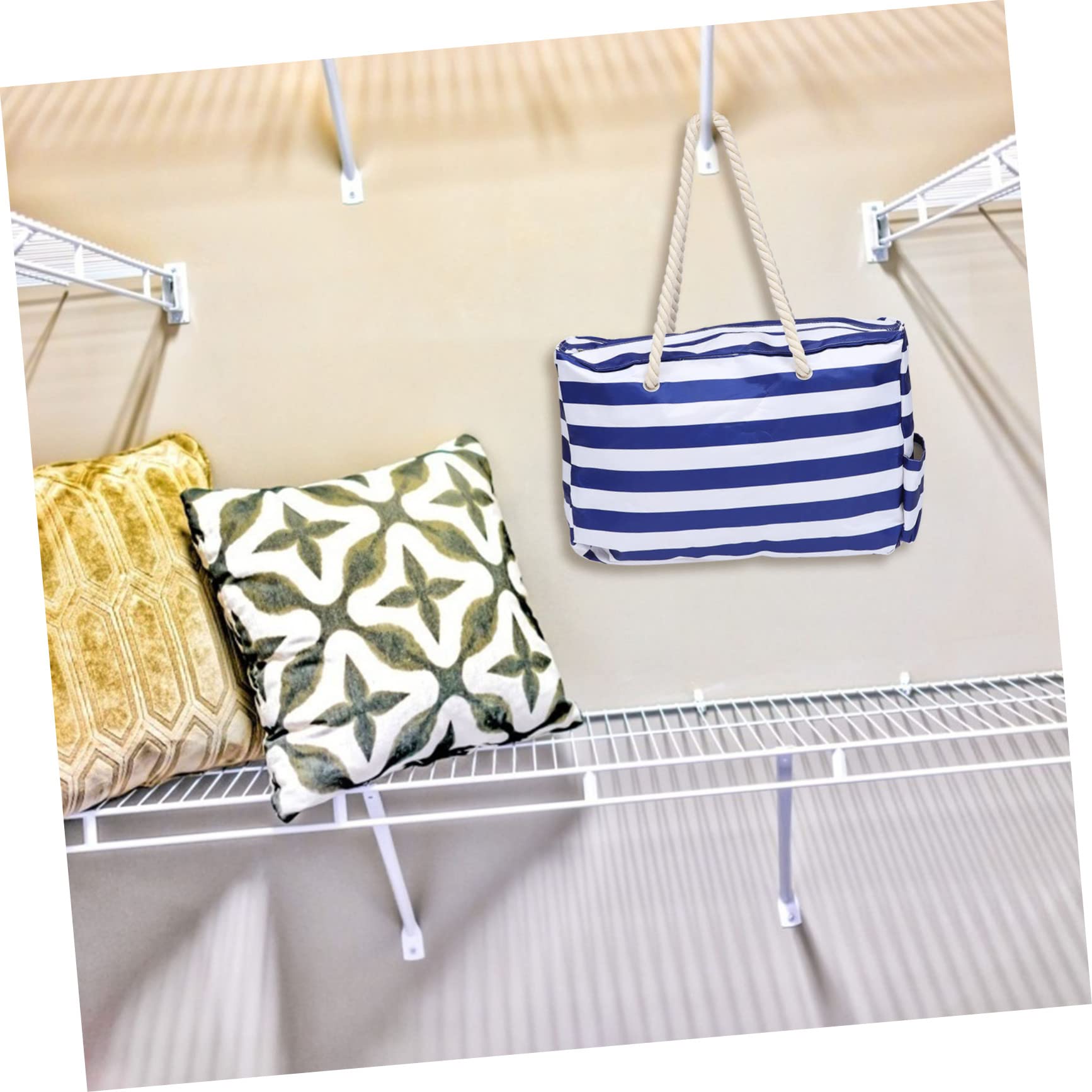 OUNONA Sac de Plage Étanche Toile Pochette Imperméable pour Activités de Plein Air Grand Sac Fourre-tout pour Plage et Piscine Bleu