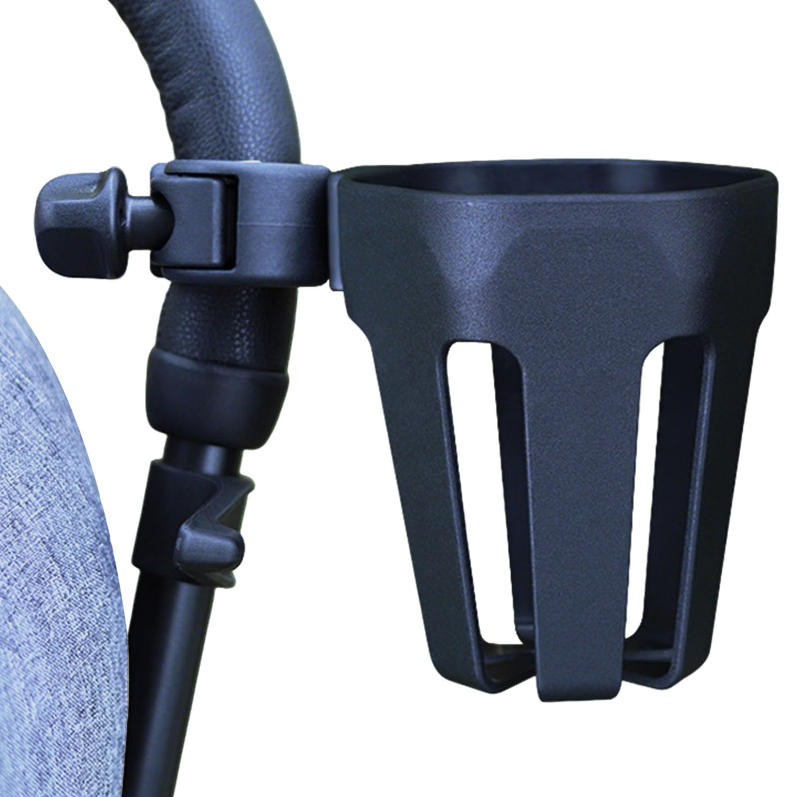 XVZ Portabevande universale per passeggino, girevole a 360° gradi, per biciclette, passeggino, bicicletta, sedia a rotelle, colore nero