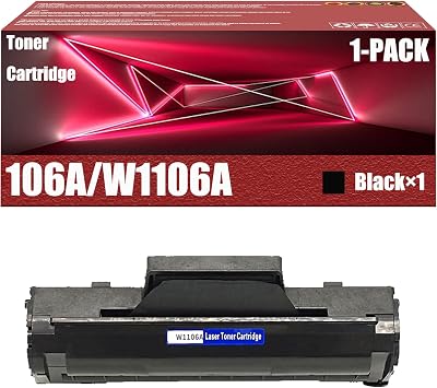 106A W1106A Toner Cartridge Compatible for HP Laser 107A 107W MFP 135A 135W 137FNW Printers High Yield Replacement Refill Toner Cartridges Multicolor with Chip,Black 1