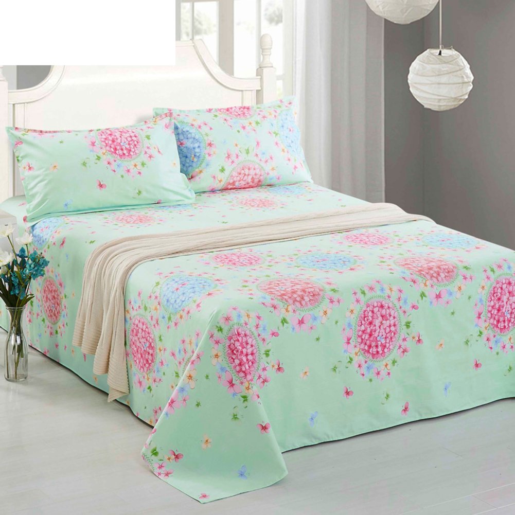 Drap plat en coton Jacquard matelassé pour lit double R 230x240cm