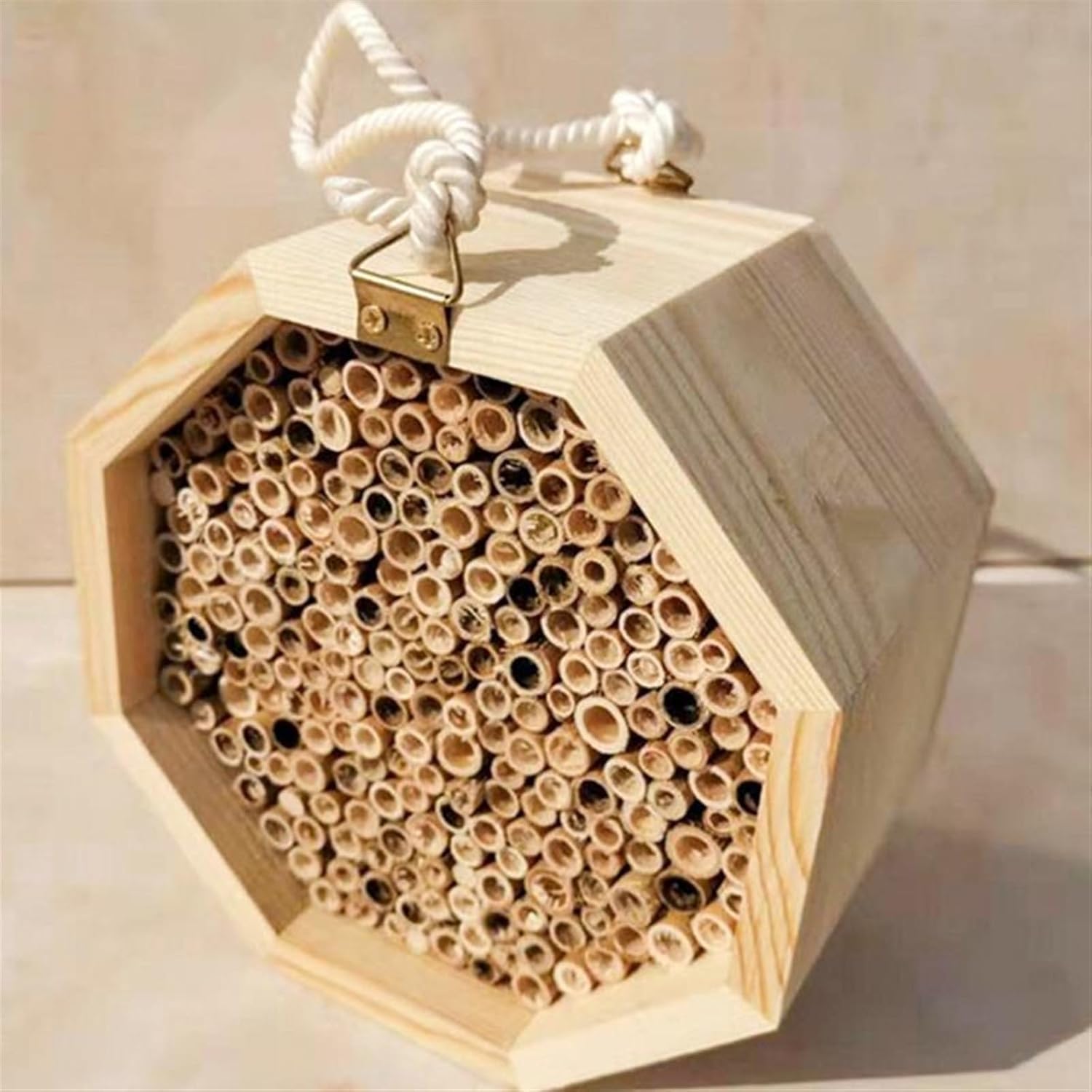 Garden Bee Hive Garden House Tube Nest for Honeybee Insect Carpenter Bee House for Outdoors Garden Supplies