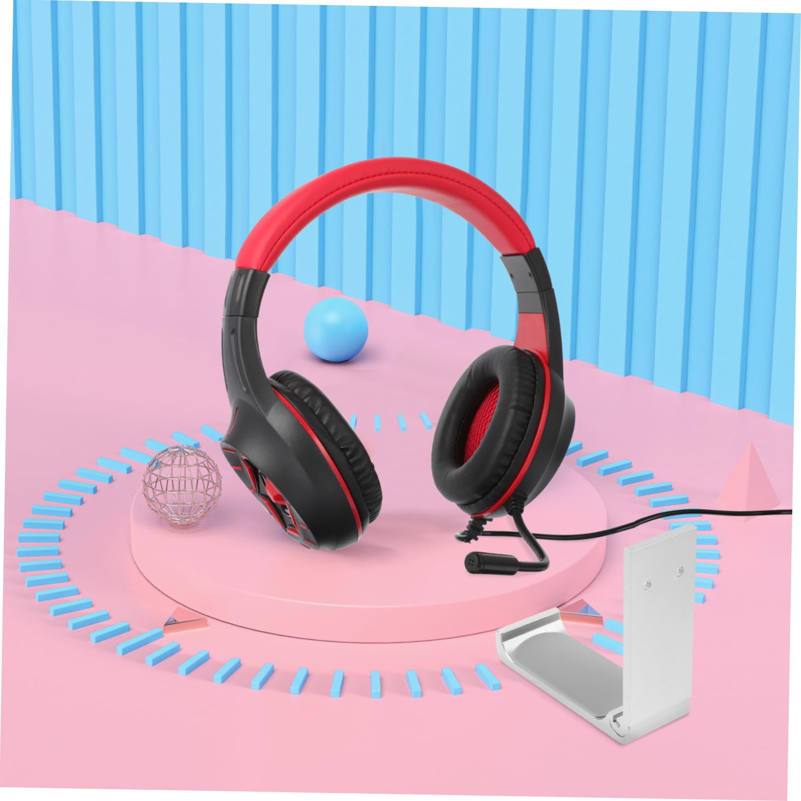 VILLCASE Soporte de Auriculares de Aleación de Aluminio Estante para Auriculares Gaming Soporte Resistente hasta Diseño Compacto y Práctico para Escritorio