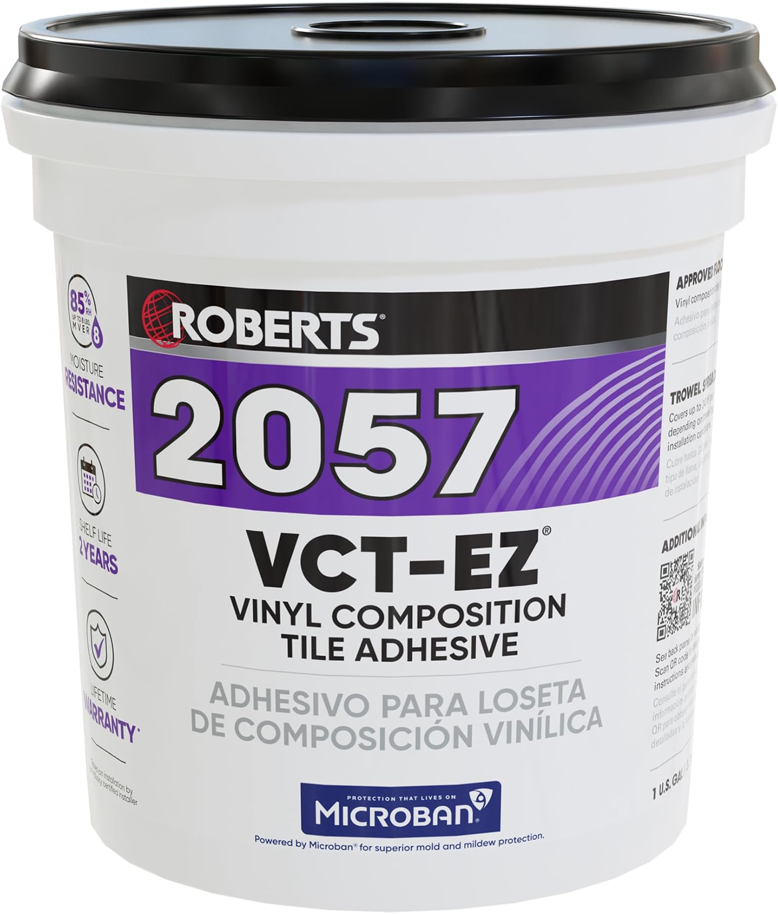 2057-1 1 Gallon Vinyl Composition Tile (VCT) Adhesive, for Installing Vinyl-Composition or Vinyl-Asphalt