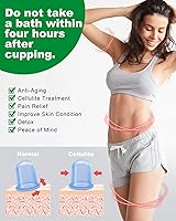 Vista 3 de Juegos de terapia de ventosas de silicona, masajeador de copa anticelulitis - Ventosa de succión al vacío para tratamiento de celulitis - Increíble