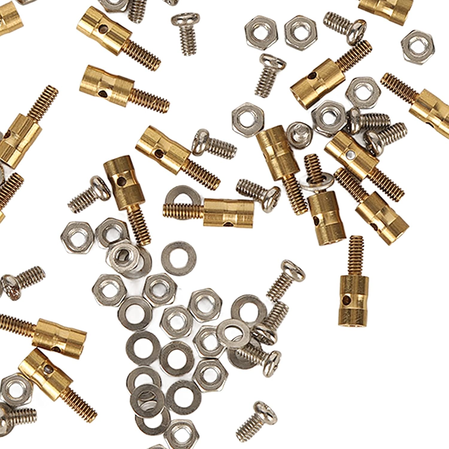 RC Push Rod Connector, Quick Adjuster with Screws Nuts Gaskets Linkage Stopper for Model Boat Airplane Helicopter Enthusiasts (1.0mm)