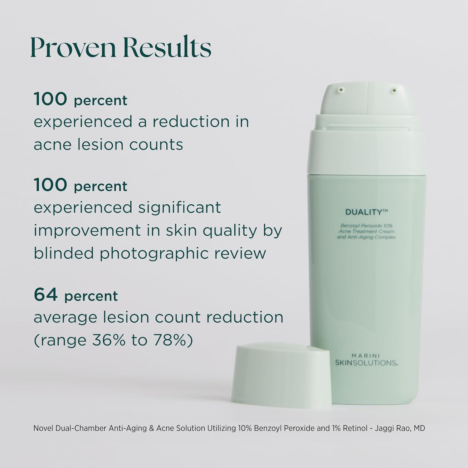 Marini SkinSolutions Duality - Benzoyl Peroxide 10% Acne Treatment Cream & Anti-Aging Retinol - Reduce the Appearance of Acne, Blemishes, Fine Lines, Wrinkles - Cruelty Free - Made in the USA - 1 oz - Image 5