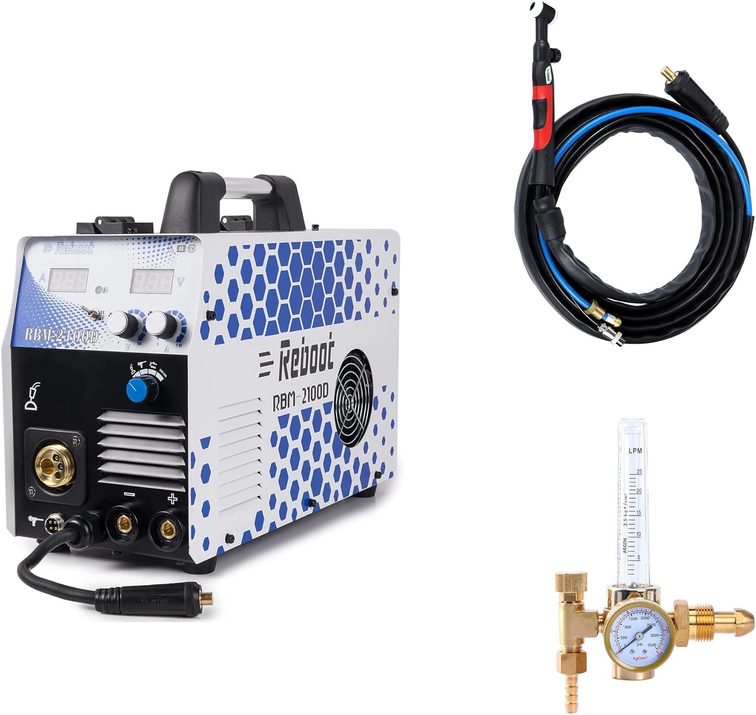 Reboot MIG Welder 210A 110/220V 5 in 1 IGBT Inverter Welder with TIG