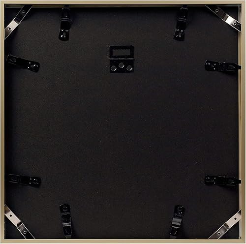 Vista 72 de Golden State Art - Marcos de fotos de metal de 8 x 10 pulgadas con paspartú para fotos de 5 x 7 - Juego de 4 portarretratos de aluminio de 8 x 10