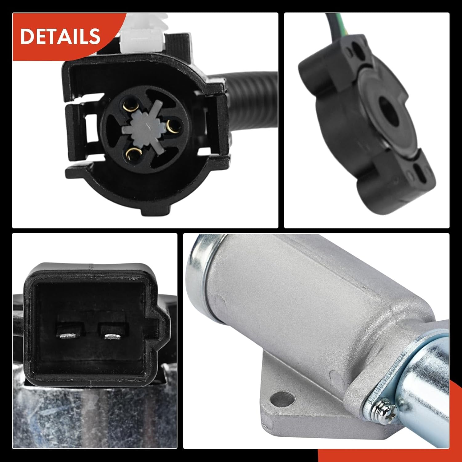 A-Premium Idle Air Control Valve IAC + Throttle Position Sensor TPS Compatible with Ford F-150/F-250 1986-1993, F-350 1988-1991, E-150 Econoline Club Wagon 1986-1993, E-250 Econoline 1986-1991