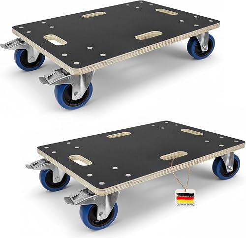 2X Plateau à roulettes Diable pour Meubles 800kg Diable d Trucky