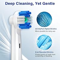 Vista 3 de Cabezales de cepillo de repuesto para Oral B, 16 cabezales de repuesto para cepillos de dientes compatibles con Oral B Pro1000 Pro3000 Pro5000
