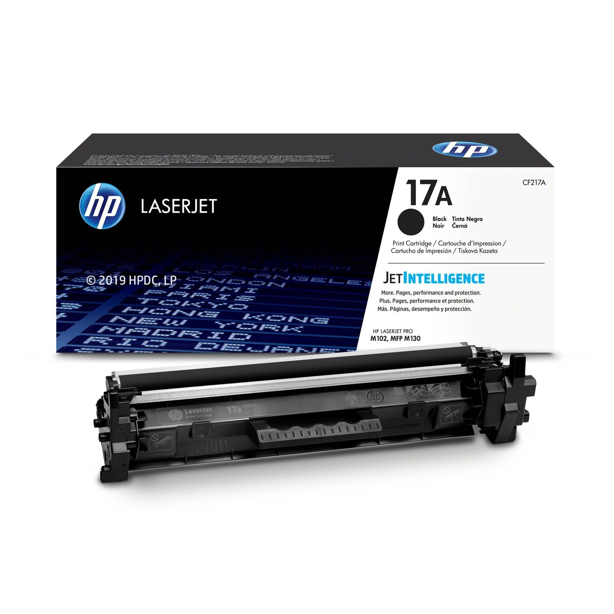 HP 17A CF217A, Cartuccia Toner Originale da 1600 Pagine, Compatibile con le Stampanti LaserJet Pro Serie M100 e 130, Nero