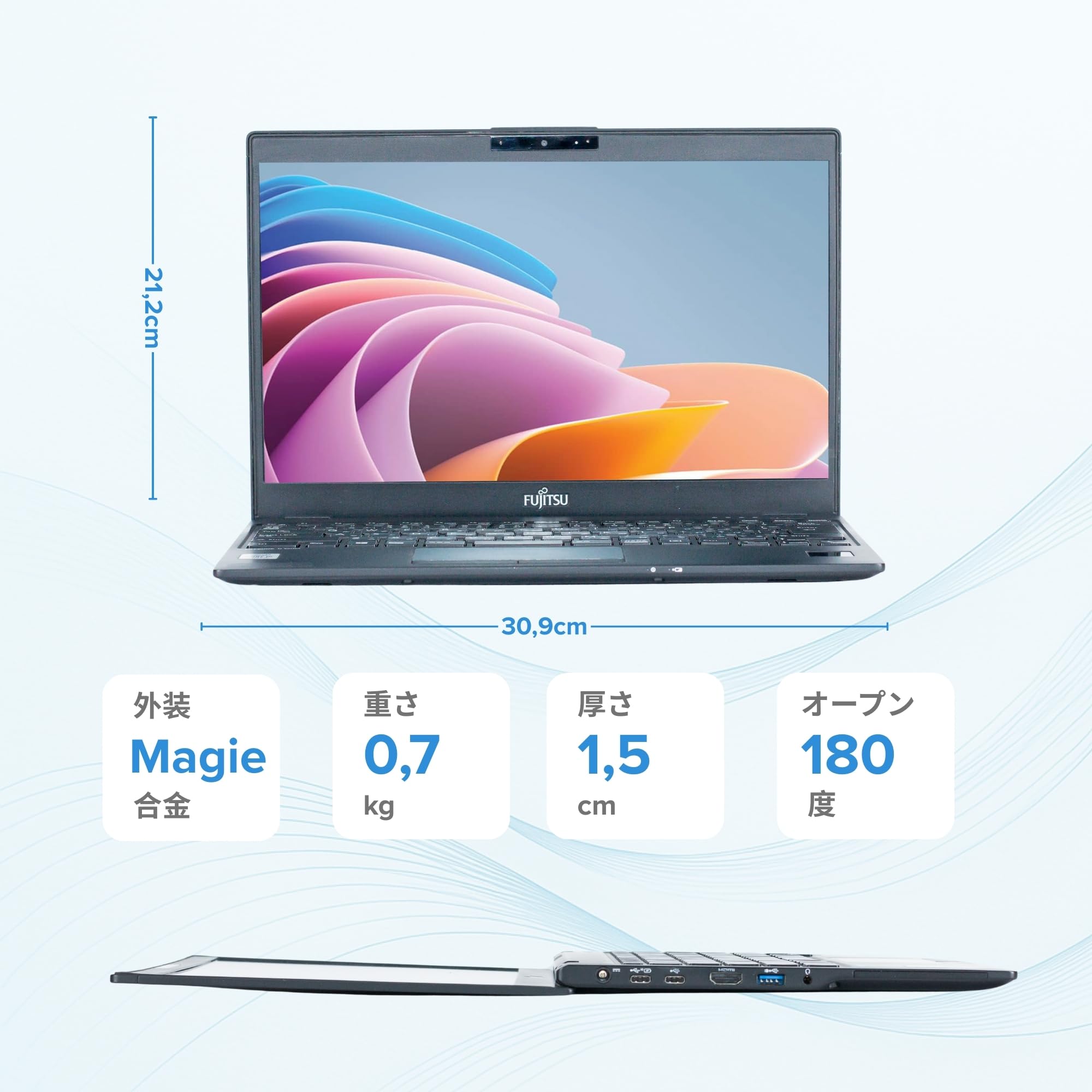 Amazon.co.jp: 【整備済み品】 富士通 LIFEBOOK U9310/D, i5-10310U