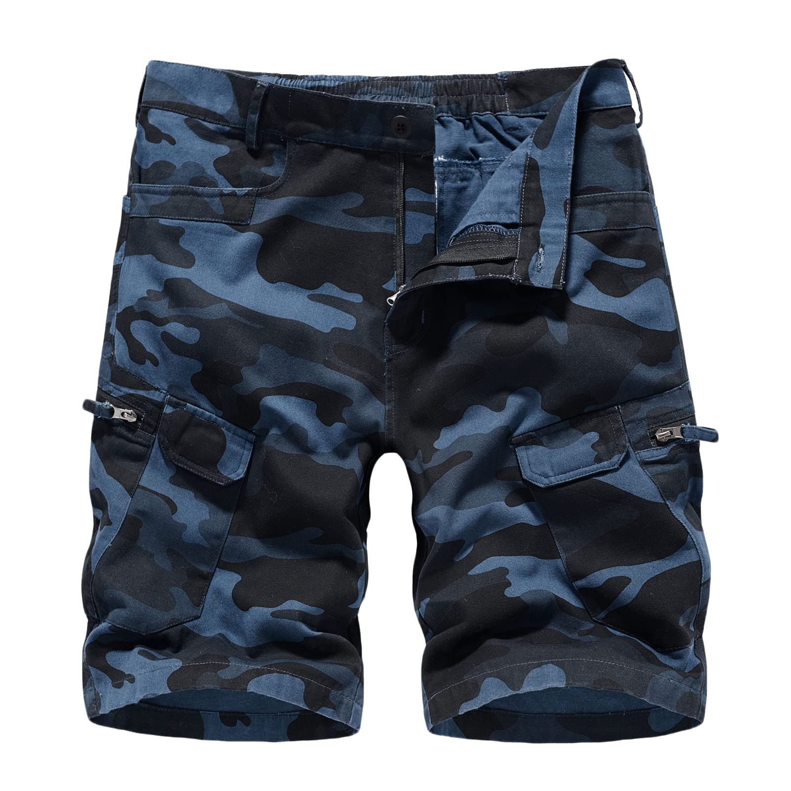 Yolimok Pantalones Cortos Militares Hombre Camuflaje Bermudas Cargo Pantalón Cortos Pantalones Cortos Hombre Verano Shorts Casual Chino con Bolsillos Hombres Cargo Shorts Vintage Deportes Cámping
