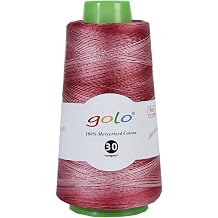 golo Crochet Thread Size 30 Cone Yarn 1.76oz 545yd,Yarn for Hand Kniting,Tatting,Crocheting D75