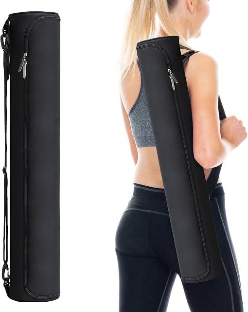 Yoga Mat Bag, Yoga Mat Carrier Bag Multi-Functional Storage Lightweight Water-Proof & Wear-Resistant Carrying for Most Enthusiasts to Gym Beach Park Travel