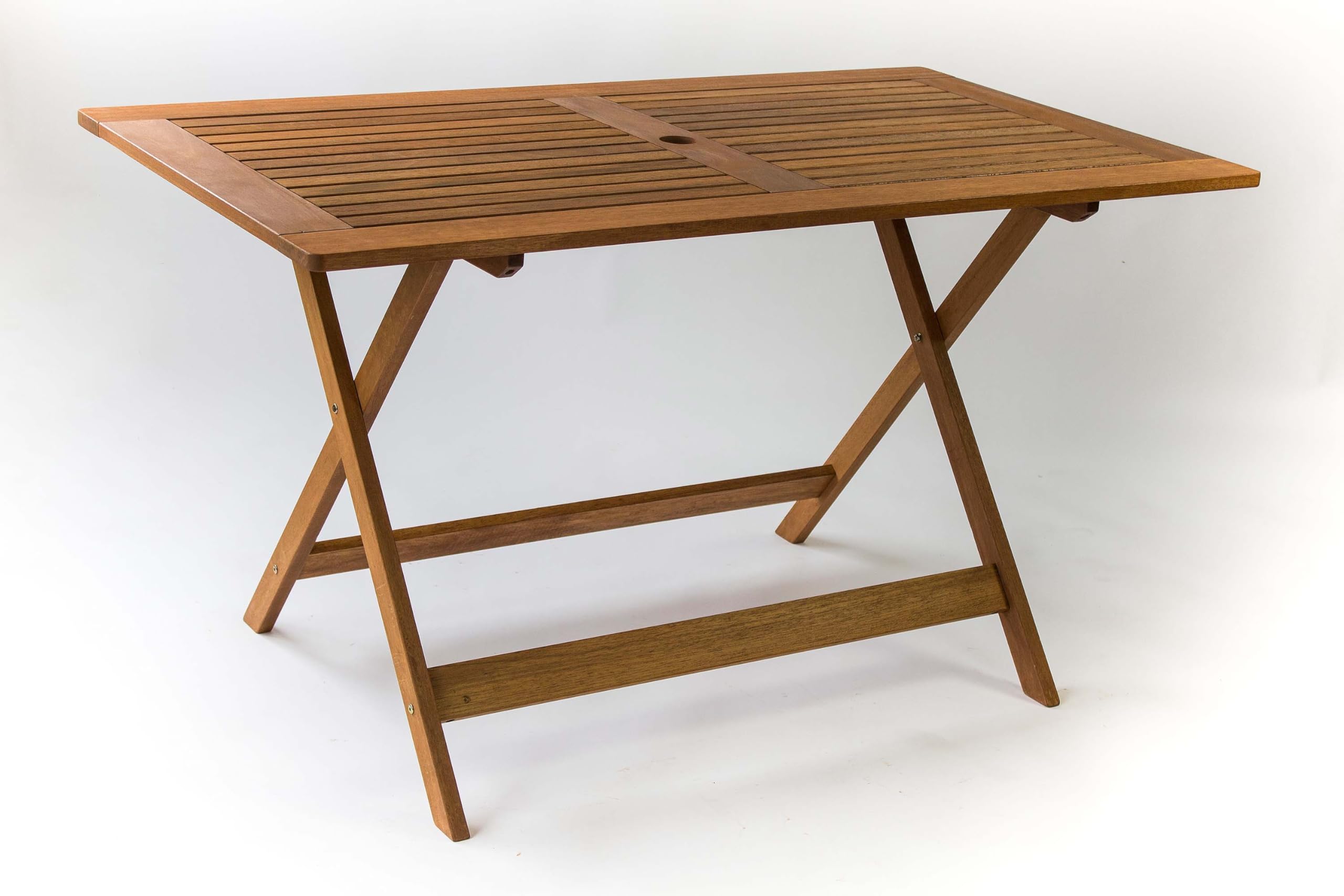AVANTI TRENDSTORE Malvi Tavolo da giardino legno massiccio LAP 135x72,5x75 cm