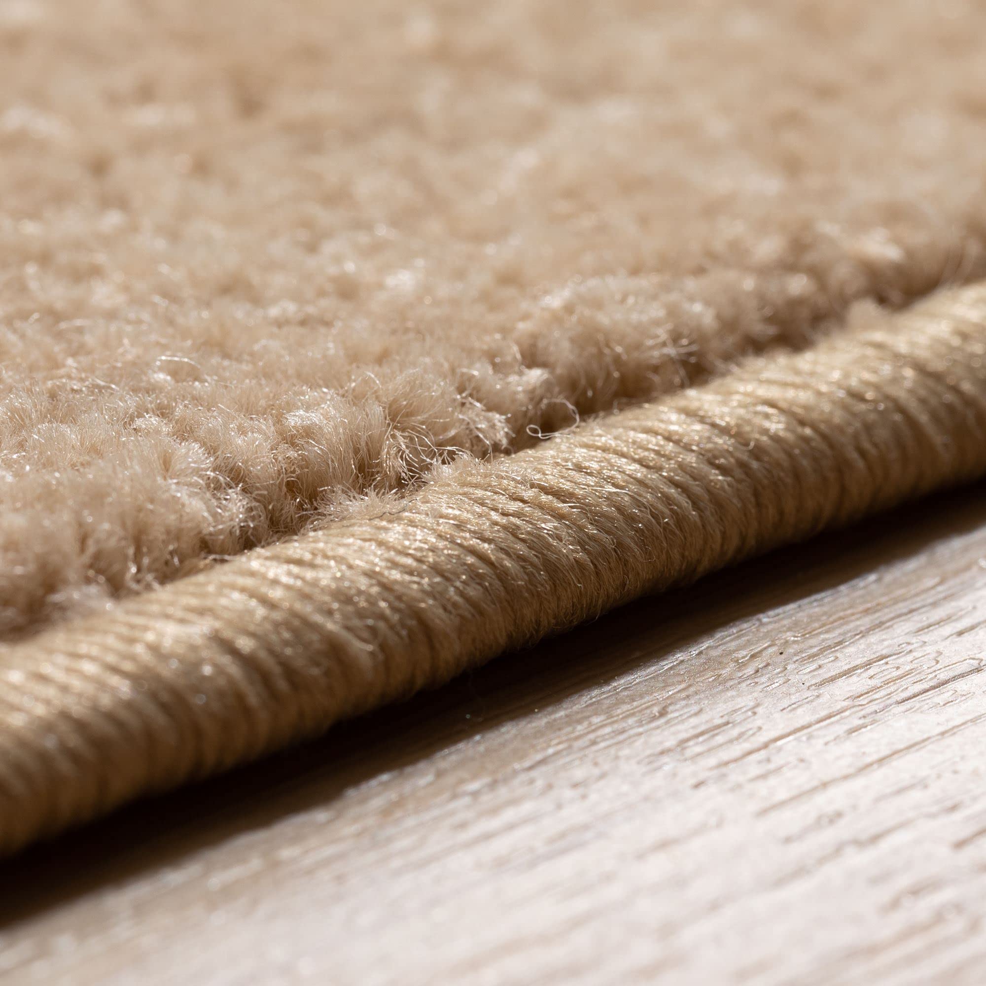 Steffensmeier Kurzflor Teppich Ibiza | Wohnzimmerteppich | Stilvoll | Pflegeleicht | Jugendteppich | Beige, Größe: 200x300 cm