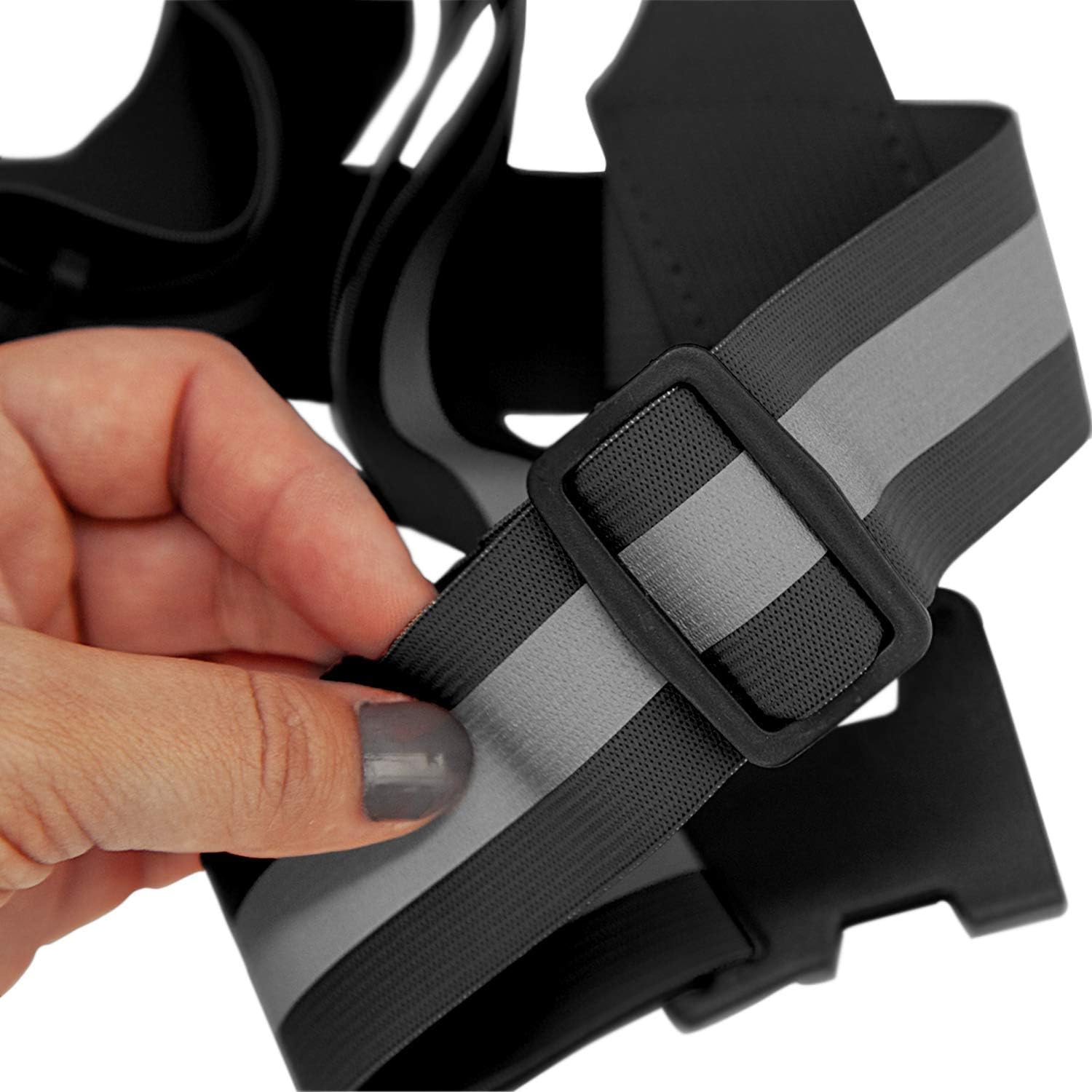 Tор Rаtеd SAFE HANDLER Reflective Fluorescent Belt | 360 º Fluorescent Visibility, Lightweight, Reusable, Adjustable, Easy to Wear (Black 2 PACK)