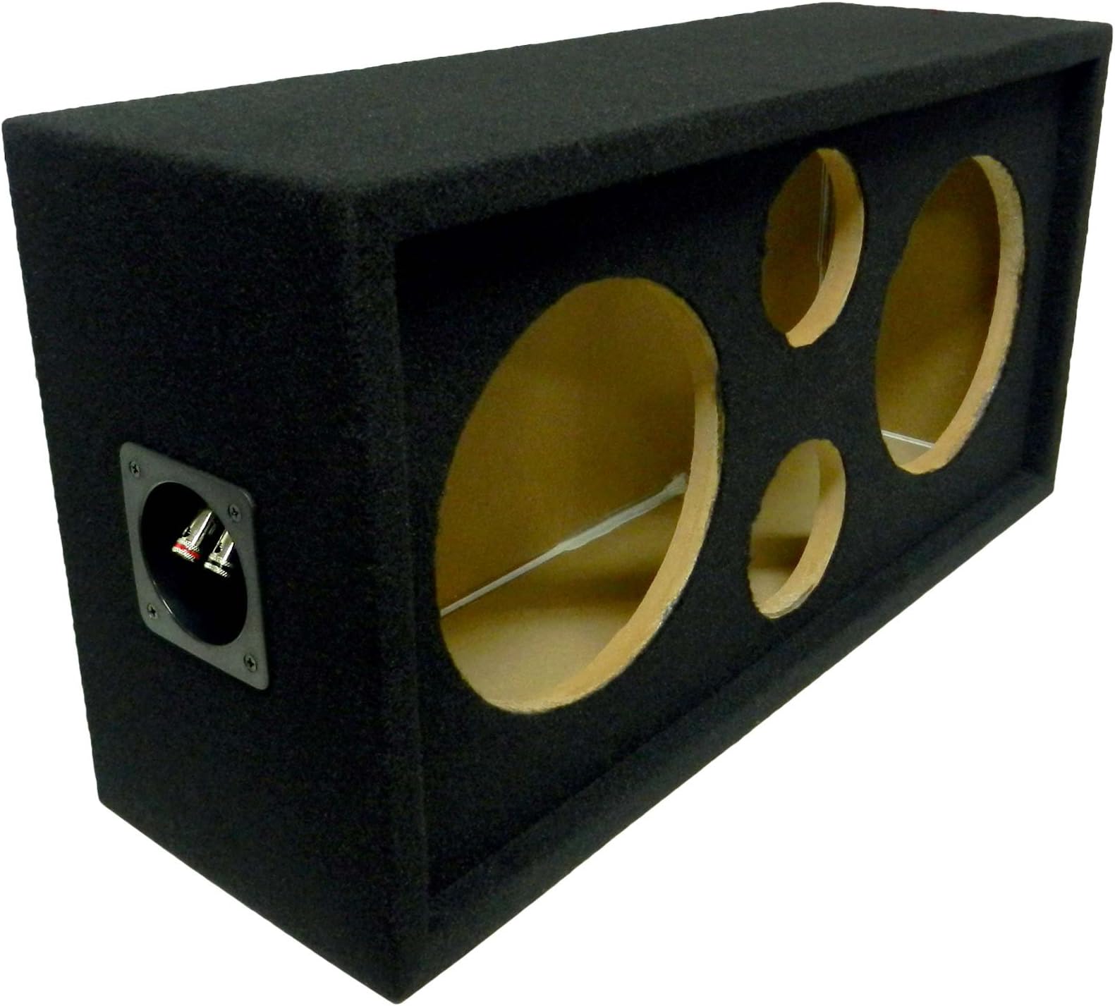 Bass Rockers 2x2 Speaker Pod 10"/4" Enclosure Box w/Spring Terminal (Carpet F...