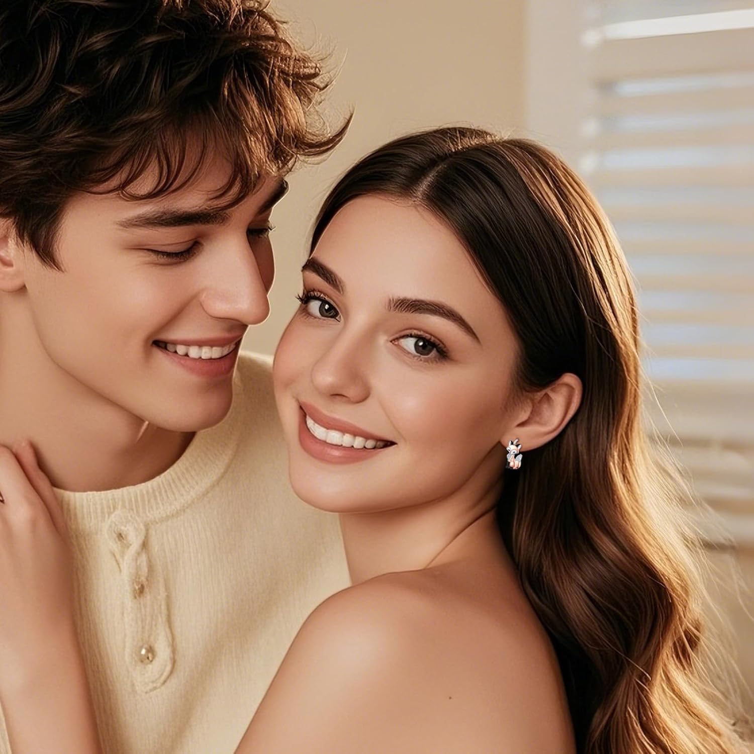 Animal Leverback Earrings 925 Sterling Silver Hoop Huggie Earrings Flower Jewelry Gifts For Women - Image 5