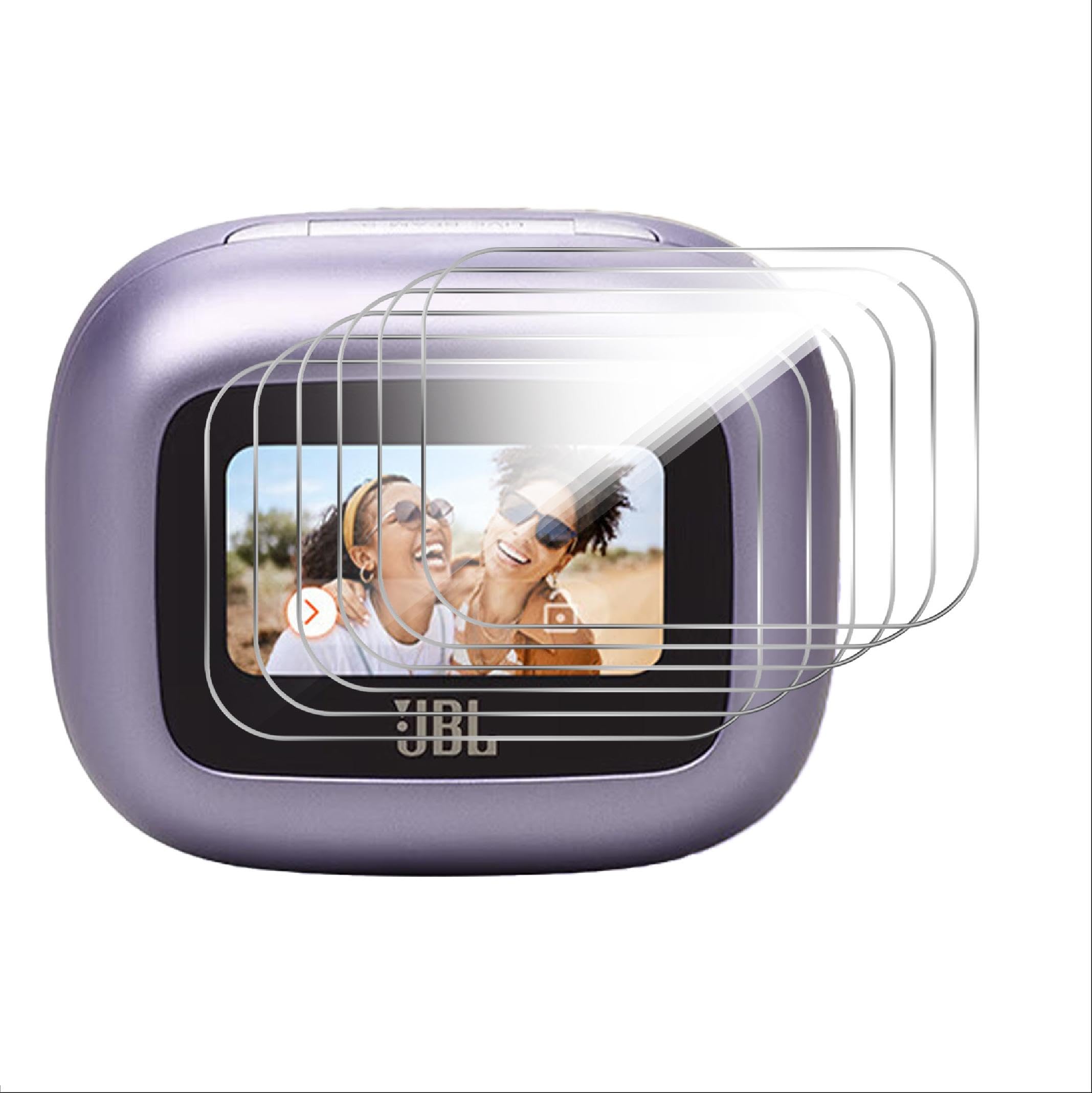 GIOPUEYProtective Film for JBL Live Flex 3 [6 Pieces] Flexible TPU Screen Protector Film [Extra-Slim] [Anti-Scratch] – Transparent