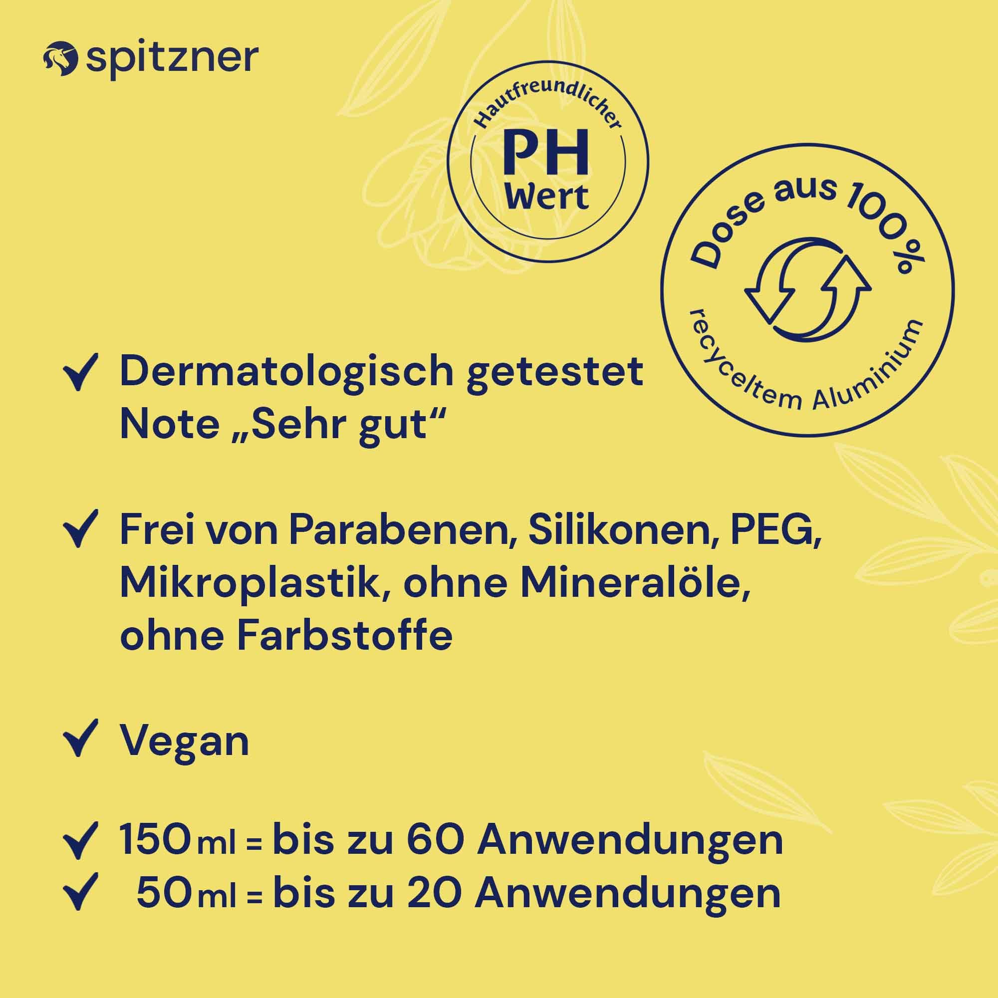 Ensemble de mousse de douche Spitzner Power, 3 pièces.