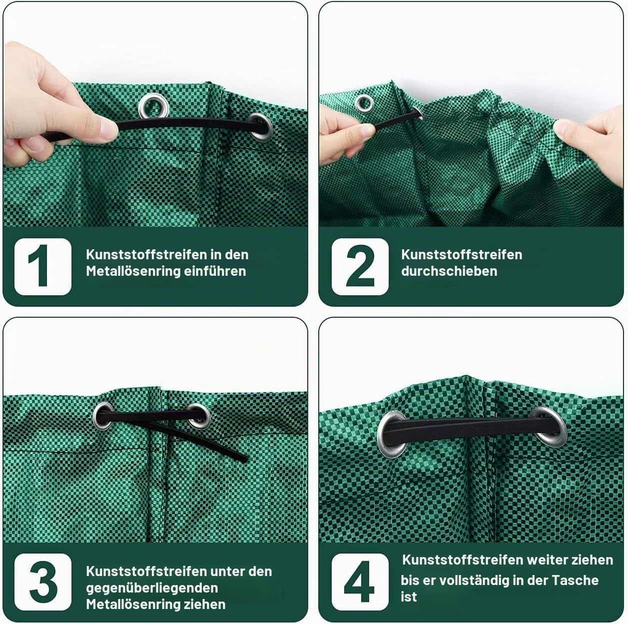 Unkrautstecher zum Aufstellen – 101,6 cm Langer Unkrautstecher + Gartentasche, 4 Krallen aus Edelstahl und klappbarem Fußbrett, einfache Unkrautentfernung, kein Bücken