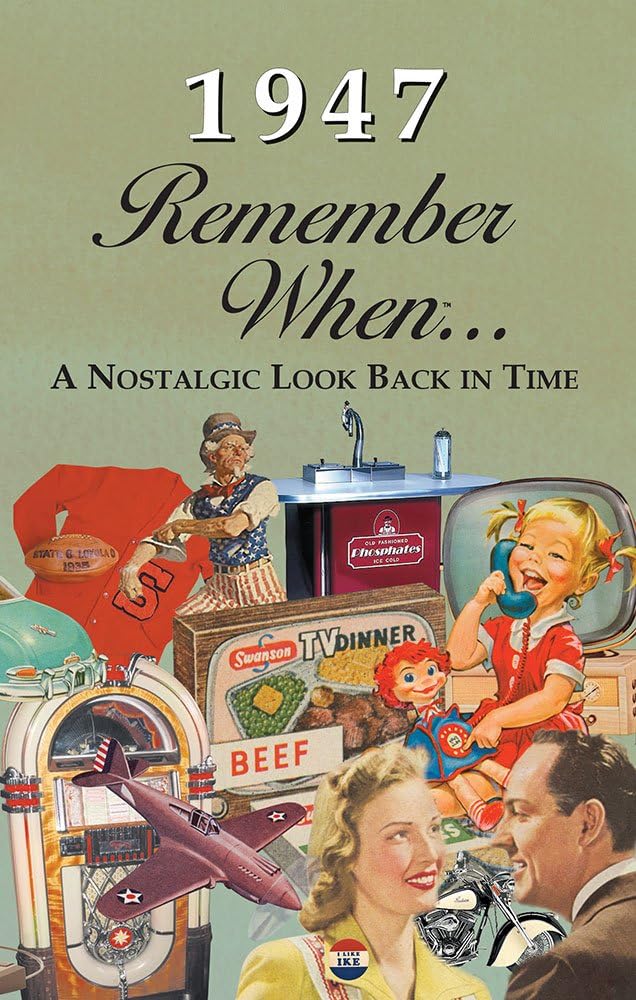 KardLet 1947 REMEMBER WHEN CELEBRATION Birthdays, Anniversaries, Reunions, Homecomings, Client & Corporate Gifts