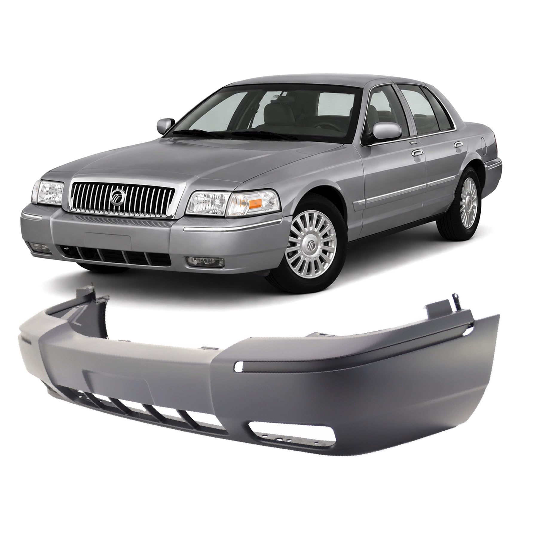 FitParts Compatible with Mercury Grand Marquis 2006–2011 Front Bumper Cover