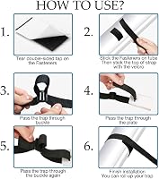Poweka Medence Szolártakaró Rögzítő Készlet - 10 Univerzális Pánt, 10 Rögzítőlap és 10 Csat - Nylon Anyagból, 8-16 mm Takarókhoz 3