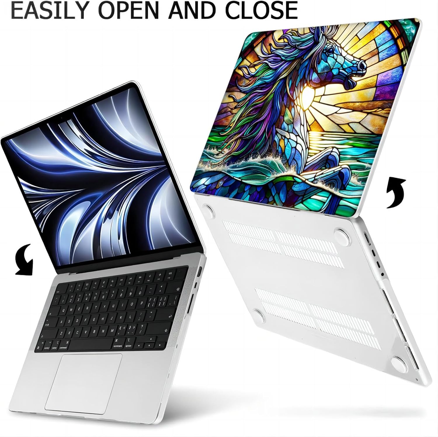 Compatible with MacBook Neo 13-inch, Hard Shell Case with Keyboard Cover and Screen Protector (A3404 A18 Pro chip, 2026 Release) - Horse MC23117