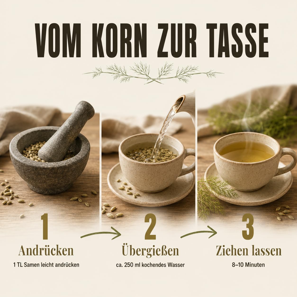 GiDeli Fenchelsamen Ganz aus Ägypten 10kg im Eimer - 100% Naturrein & ohne Zusatzstoffe - Premium Fenchelsaat für Fencheltee, Kräutertee & Brotgewürz - Mediterrane Würze mit Anisnote