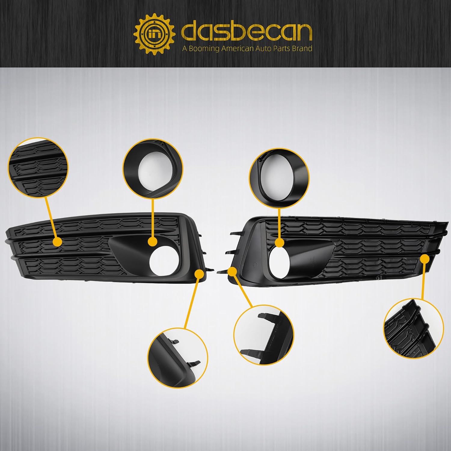 Dasbecan Fog Light Cover Compatible with 2020-2023 Subaru Impreza Front Bumper Fog Lamp Bezel Left Driver Side Replace# 57737FL03A