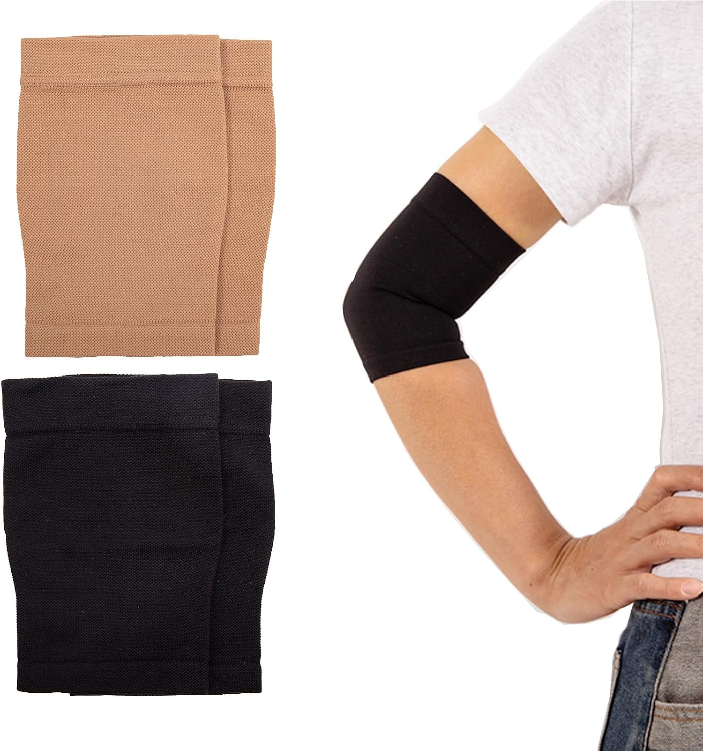 2 Paare Kompression Arm  rmel 23-32 mmHg Kompressions rmel Kompression Armbandage Damen & Herren Kompression Armstulpen Medizinische Kompression Arm Sleeve f r Krampfadern Lymph dem Arthritis