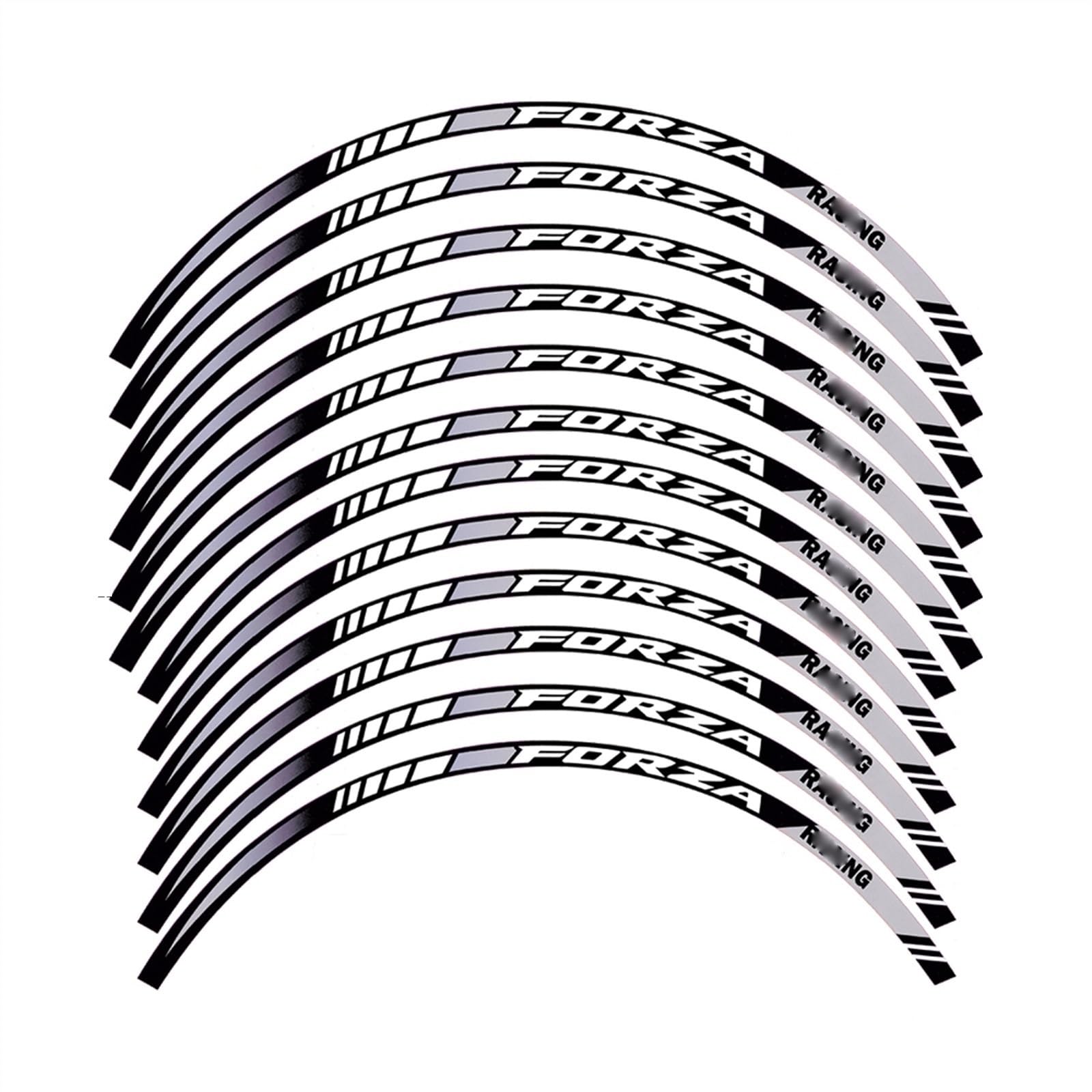para NSS 350 para Forza 125 250 300 350 Pegatinas Decorativas Cinta Adhesiva para Llantas Ruedas Motocicletas(A1)