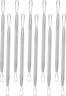 Pimple Remover Tool Kit 7pcs with Dual-ended Comedone Extractors for Effective Blackheads Stainless Steel and Deep Pores Cleaning, No Skin Damage Random Color