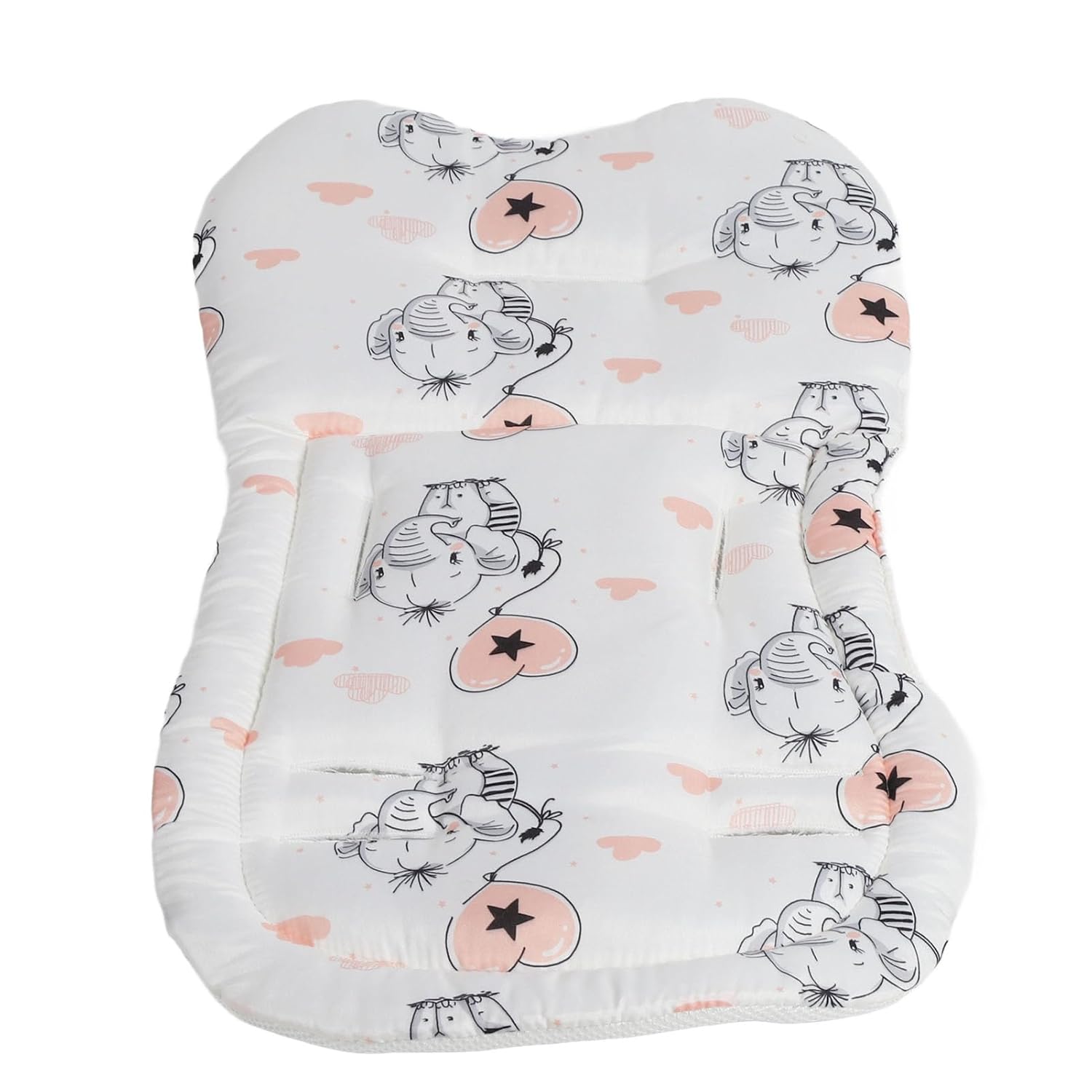 Breathable Cotton Toddler StrollerLiner Soft & Comfortable Infant CarCushion with Spine Support (Type 2)