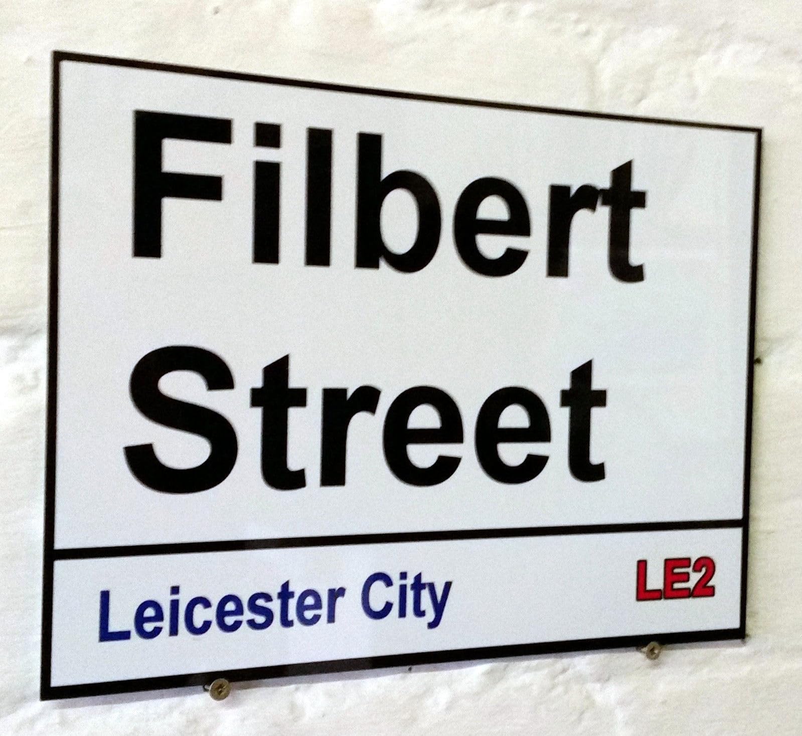 Yelacecca New Metal Street Sign Leicester City Fc Filbert Metal Street Sign 8X12 Inches