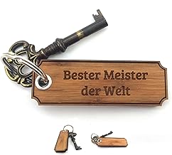 Mr. & Mrs. Panda Master Keyring Gift Training Gift Engraving, Pension, Lucky Charm, Gifts, Bag Charm, brown