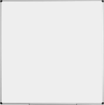 Bi-Office Whiteboard Maya, Enamel Surface, Aluminium Frame, 120 x 120 cm