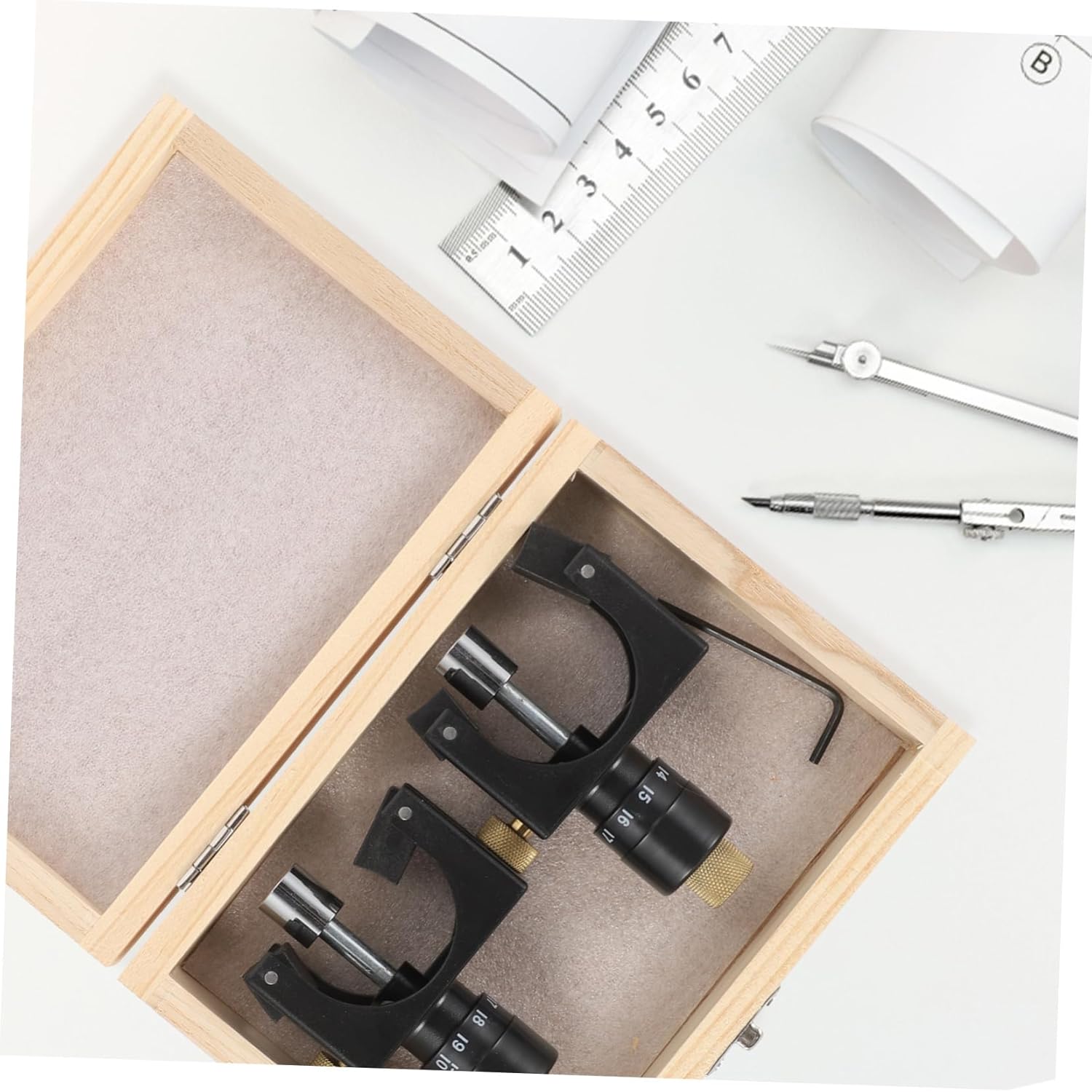 Generic Magnetic Planer Setting Gauge Jointer Tool for Precision Alignment and Easy Installation Durable and Material for Woodworking Projects