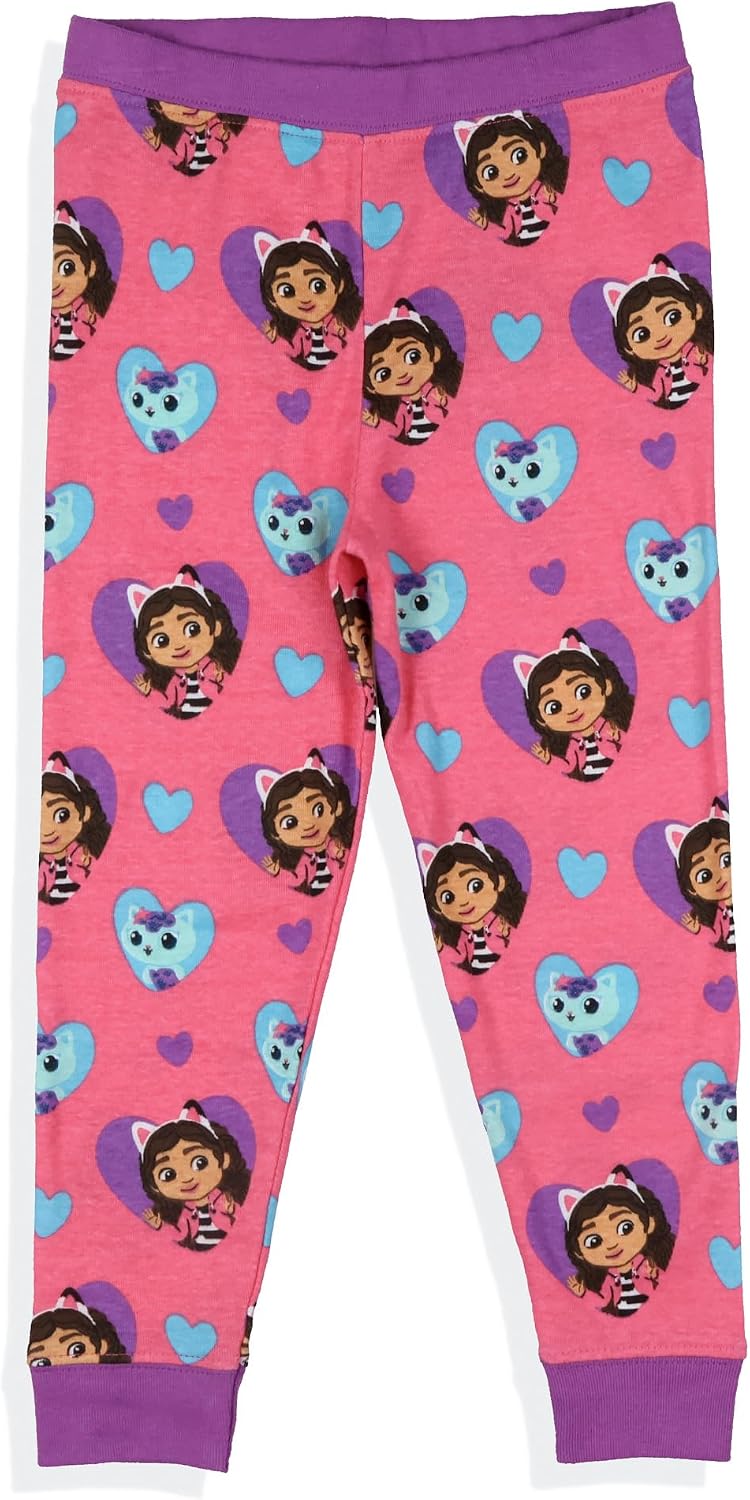 Gabby's Dollhouse Bubbly World Toddler Girls' Tight Fit 2-Piece Pajama Set