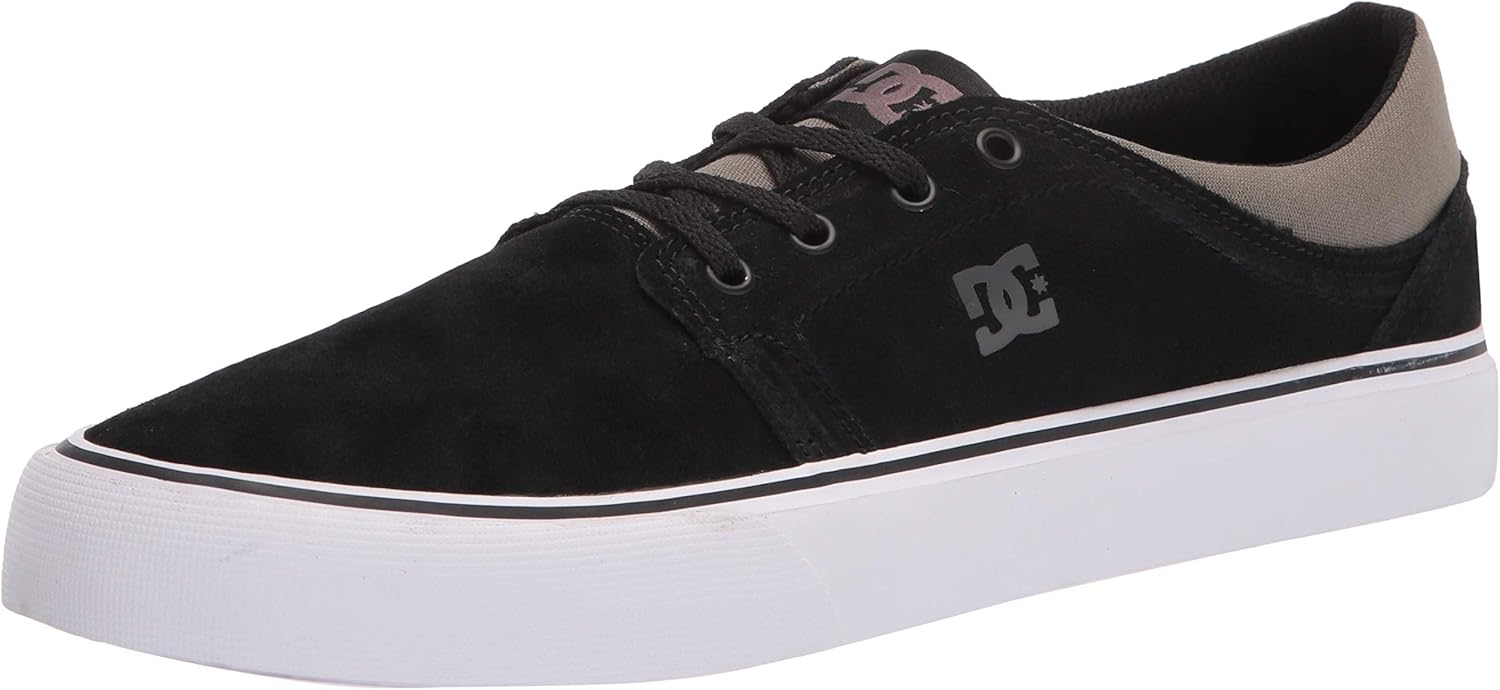DC Men's Trase Tx Se Skateboard, Skate Shoe 6.5 Grey/Grey/Red