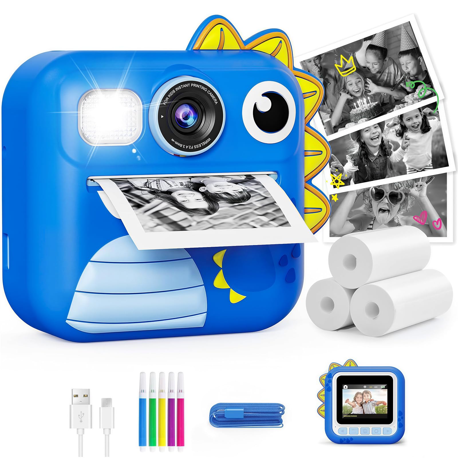 fotocamera istantanea-blu